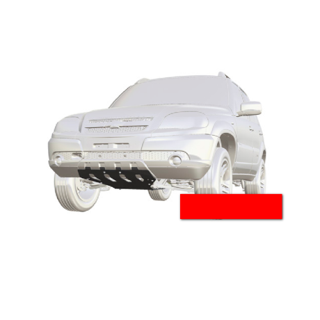 Защита двигателя и переднего редуктора для Chevrolet Niv@ SE (Сталь 3 мм), окраска стандарт купить недорого с доставкой в Можайск