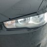 Накладки на фары (реснички) для Mitsubishi Lancer X (2007-2016) купить недорого с доставкой в Можайск