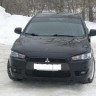 Накладки на фары (реснички) для Mitsubishi Lancer X (2007-2016) купить недорого с доставкой в Можайск