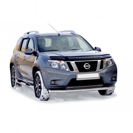 Защита переднего бампера «Труба» (d63,5) для Nissan Terrano (2014-н.в.)(Окрашенное) купить недорого с доставкой в Можайск