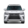Защита переднего бампера двойная d63/63мм (НПС) LEXUS 450D (2015-н.в.) купить недорого с доставкой в Можайск