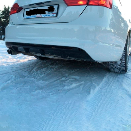 Диффузор заднего бампера "CUSTOM" для Volkswagen Jetta 6 купить недорого с доставкой в Можайск