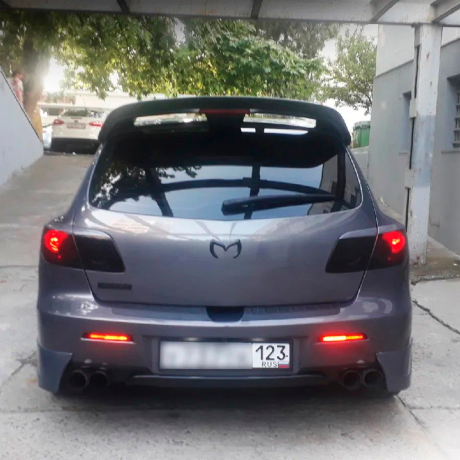Накладки задних фонарей (4 части) для Mazda 3 хэтчбэк (2003-2009) купить недорого с доставкой в Можайск