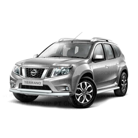 Защита переднего бампера двойная d63/51мм ИСКРА (ППК) RENAULT Duster 2016-/ NISSAN Terrano 2014- купить недорого с доставкой в Можайск