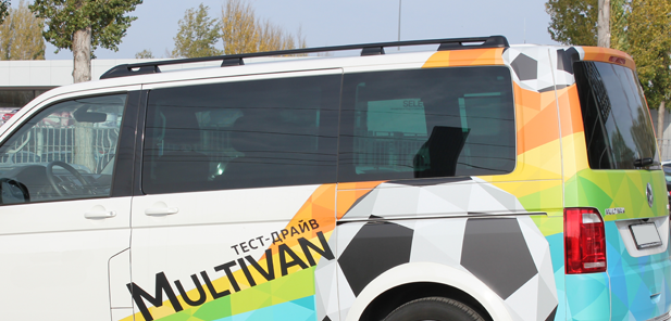 Рейлинги для Volkswagen Multivan, Caravelle, California, Transporter (2003-2022) с короткой базой Чёрный купить недорого с доставкой в Можайск