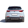 Защита заднего бампера «Уголки» (d51) для Kia Sportage (2016-н.в.)(Нерж. Сталь) купить недорого с доставкой в Можайск