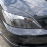 Накладки на фары (реснички) узкие var №1 для Mitsubishi Lancer IX (2003-2009) купить недорого с доставкой в Можайск