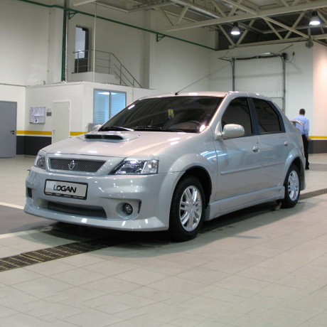 Накладка на капот "Power DM" для Renault Logan купить недорого с доставкой в Можайск